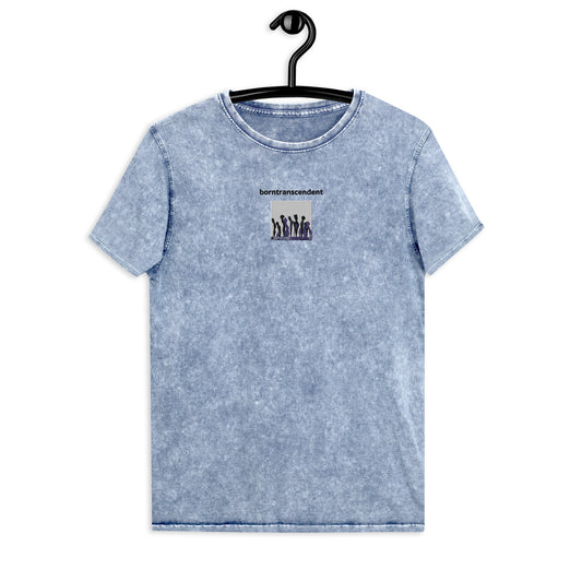 Unisex Denim T-Shirt- Sculptures